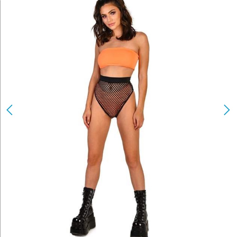 Go After It Fishnet High Waisted Rave Bottoms